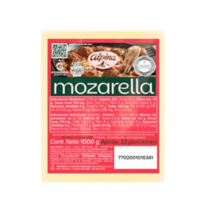 Queso Mozarella Alpina Bloque 1000 g