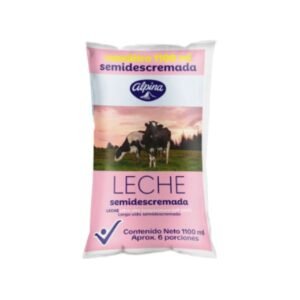 Leche Alpina Semidescremada Bolsa 1100 ml